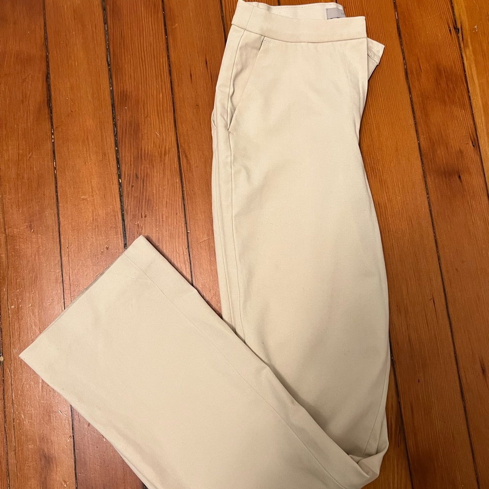 Chic Cream Women's Straight Leg Pants